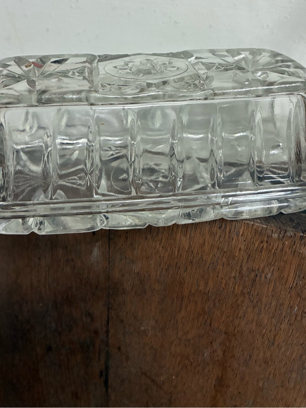 Clear Glass Decorative Butter Dish - Home Bath